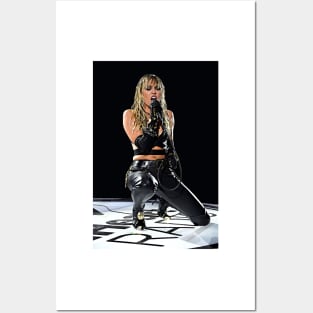 Miley Art Print Pop Rock American Singer Songwriter Actress Posters and Art